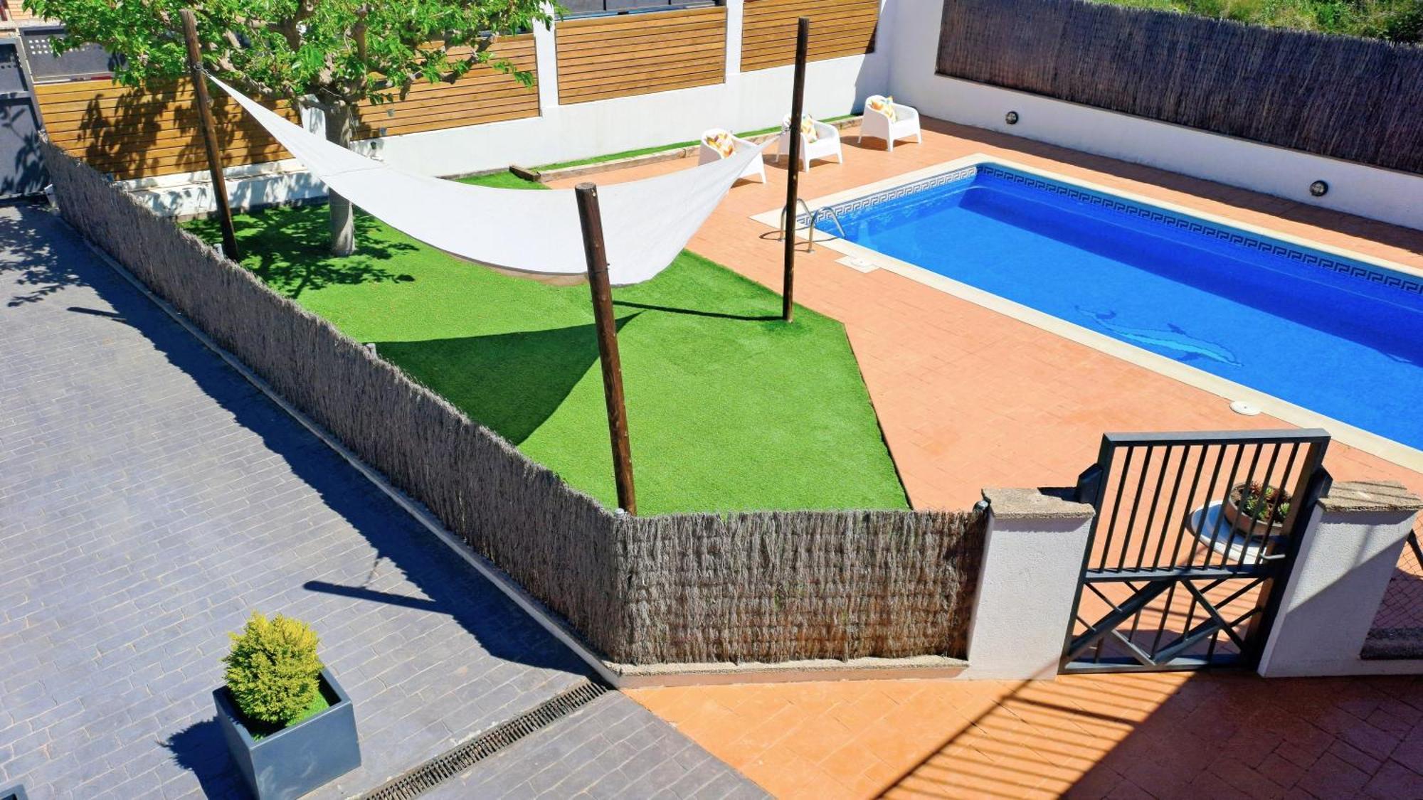 Morera Blanca Piscina, Barbacoa, Chill-Out San Mateu de Bages Luaran gambar